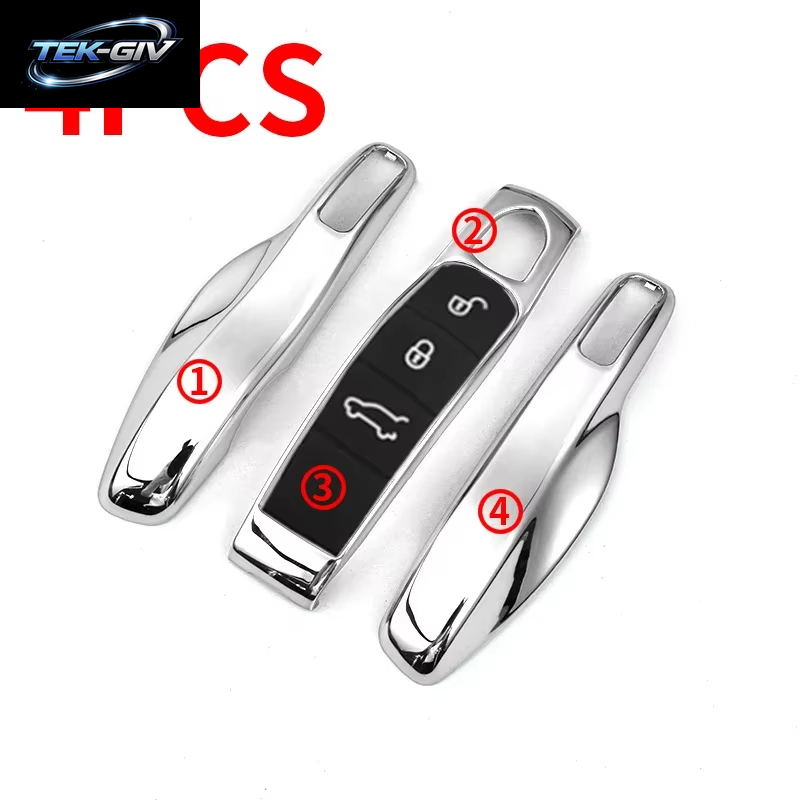 Auto Smart Remote Key Case Fob Abdeckungen Set Shell Für Porsche Panamera Spyder Carrera Macan Boxster Cayman Cayenne 911 970 981 991