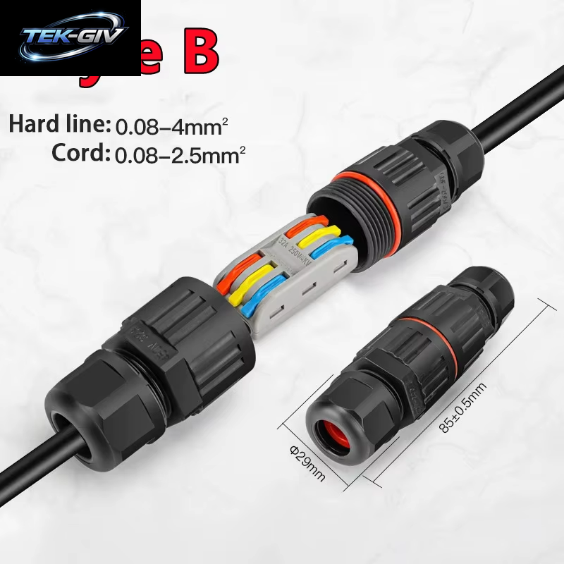 Neue 2/1PC IP68 Wasserdichte Joint Draht Schnell Verbindung Stecker 2/3 Pin Solder Weniger LED Lampe Verdrahtung Im Freien Regendicht Terminal