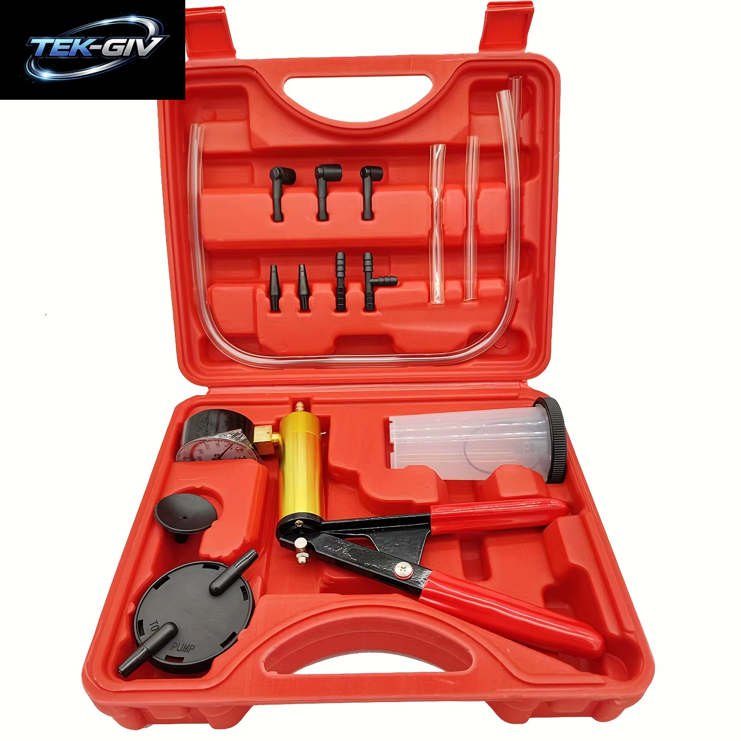 Vakuum Pistole Pumpen Tester Kit Aluminium Pumpe Druck Vakuum Manometer Auto Handwerkzeuge Brems Flüssigkeit Abfluss Werkzeug