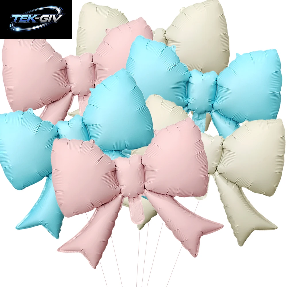 6 Stücke Baby Rosa Schleife Ballon Fliege Rosa Ballon Mini Bogen Ballon Hochzeit Braut Dusche Mädchen Geschenk Ballon Dekoration