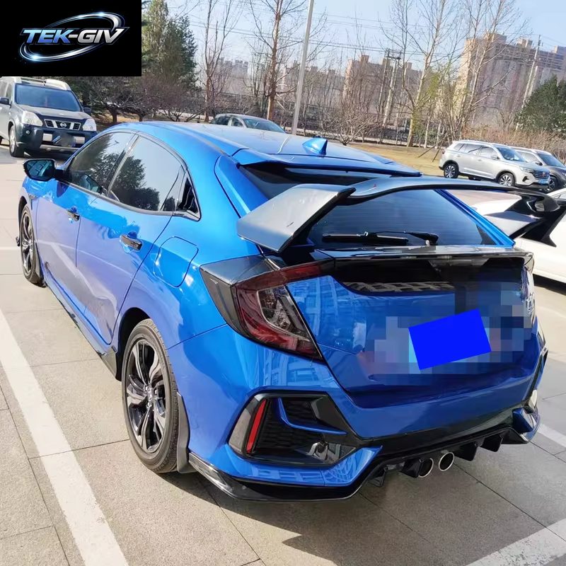 Für Honda Civic10Th Gen Fk7 2015-2018 Fließheck Heckspoiler Typ-R-Stil Tuning Dach Flügel Kofferraum Lippen Dekoration Karosserie-Kits Tuning