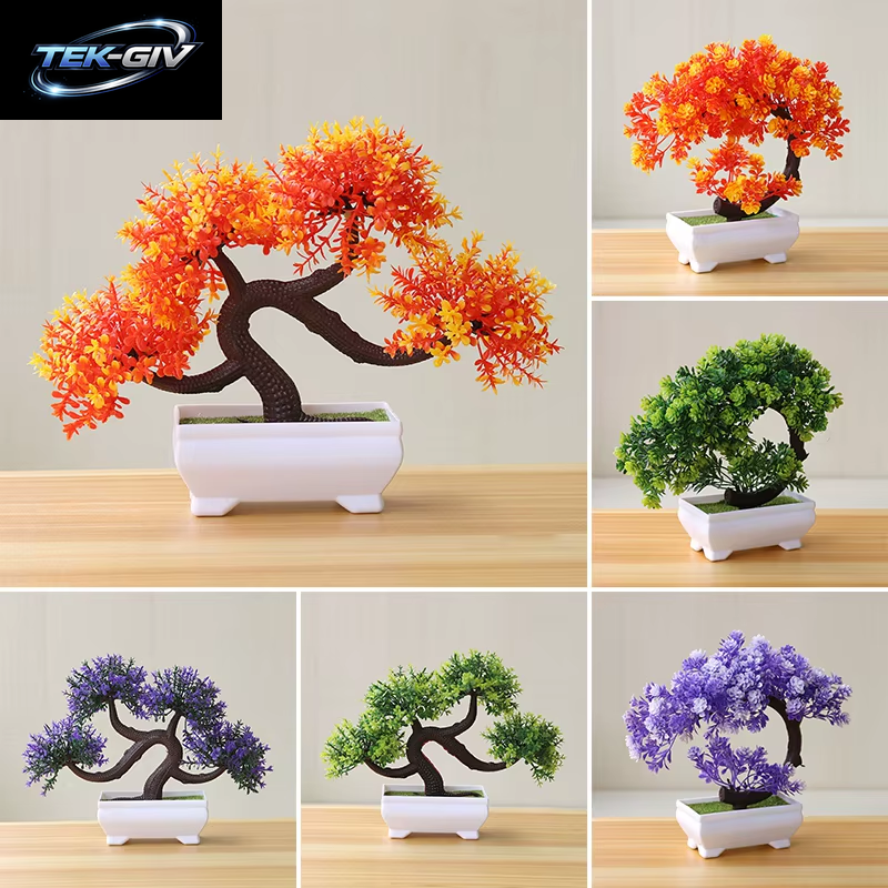 Künstliche Topfblumen, Pflanzen, Bonsai, Gefälschte Pflanze, Blumentopfornamente Für Den Garten, Kleiner Künstlicher Baum, Heimdekorationszubehör