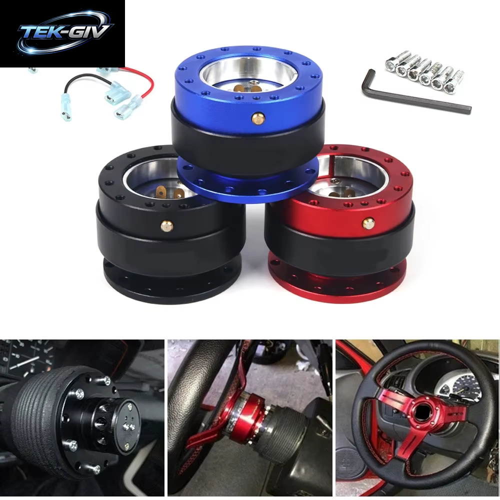 Aluminium Auto Auto Lenkrad Schnellspanner Nabenadapter Snap off Boss Kit Autozubehör Mit Logo Oder Nicht Logo