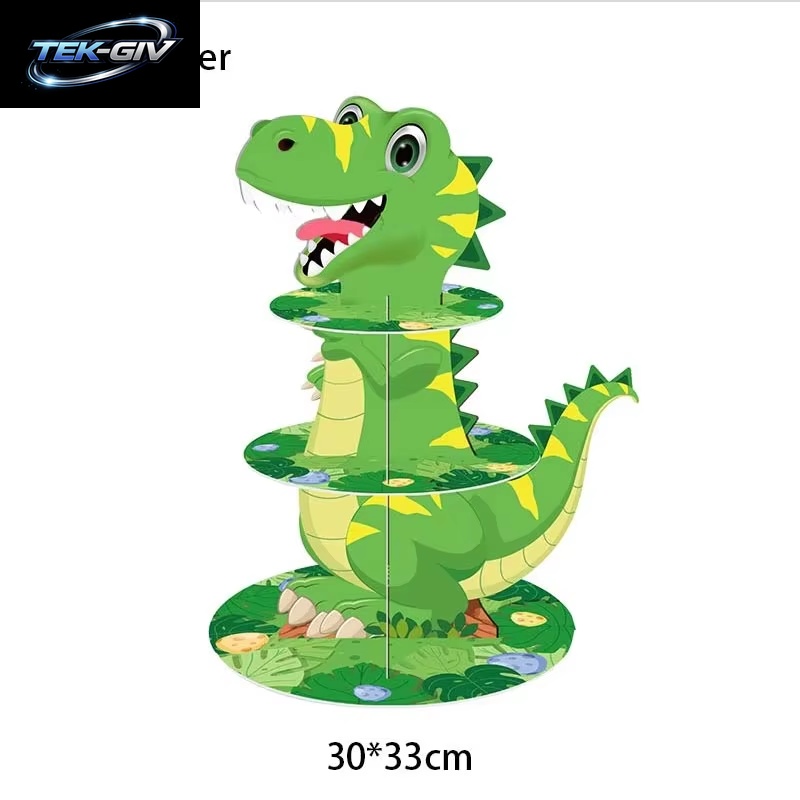 Dinosaurier Geburtstag Party Dekoration Papier Geschirr Set Tassen Teller Tischdecke Thema Luftballons Glücklich Hintergrund Liefert Für Kinder Jungen