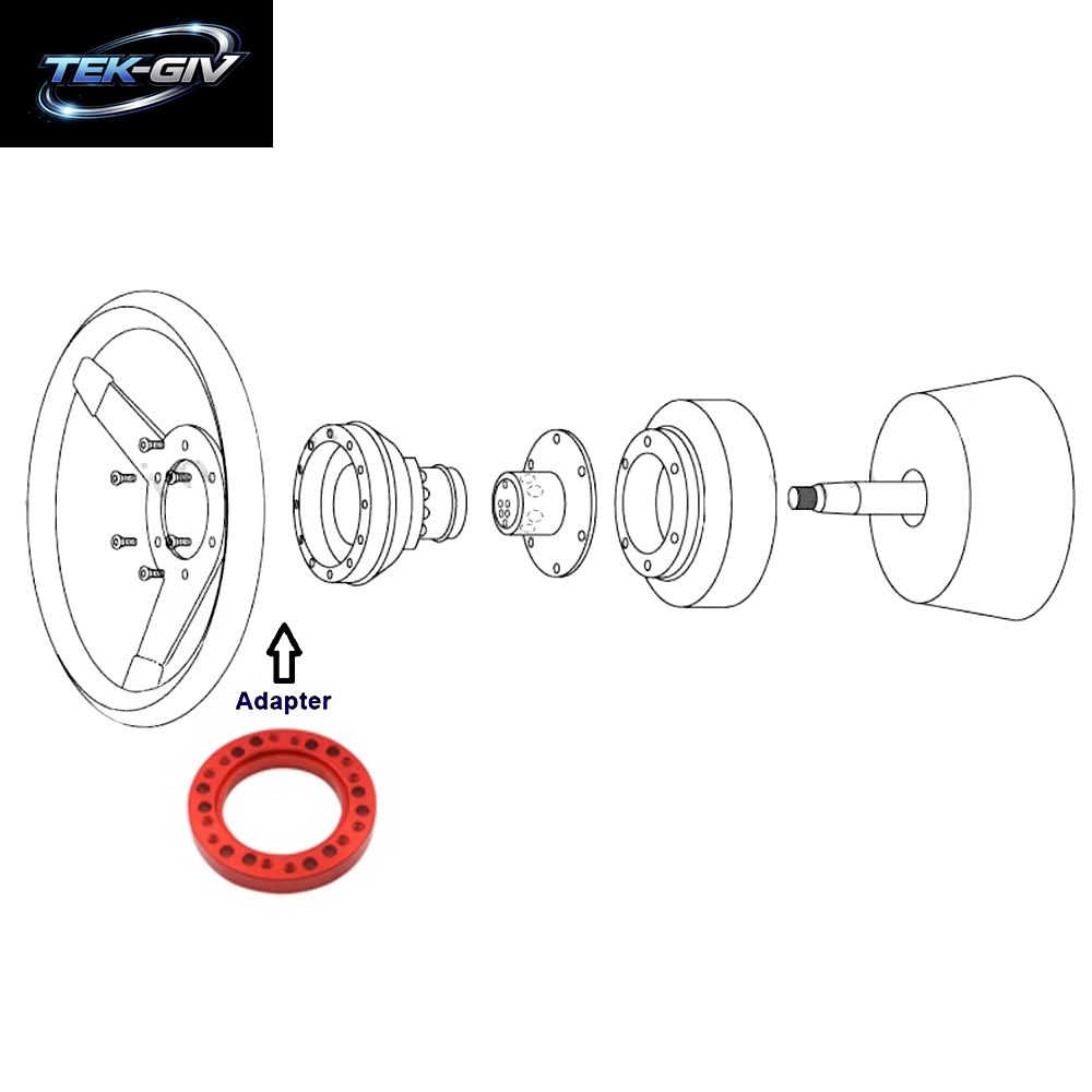 Neue Lenkrad HUB 1/2 ZOLL Spacer Lenkrad Nabe Boss Kit Adapter Spacer 13Mm 24 Loch Auto Lenkrad Adapter Platte
