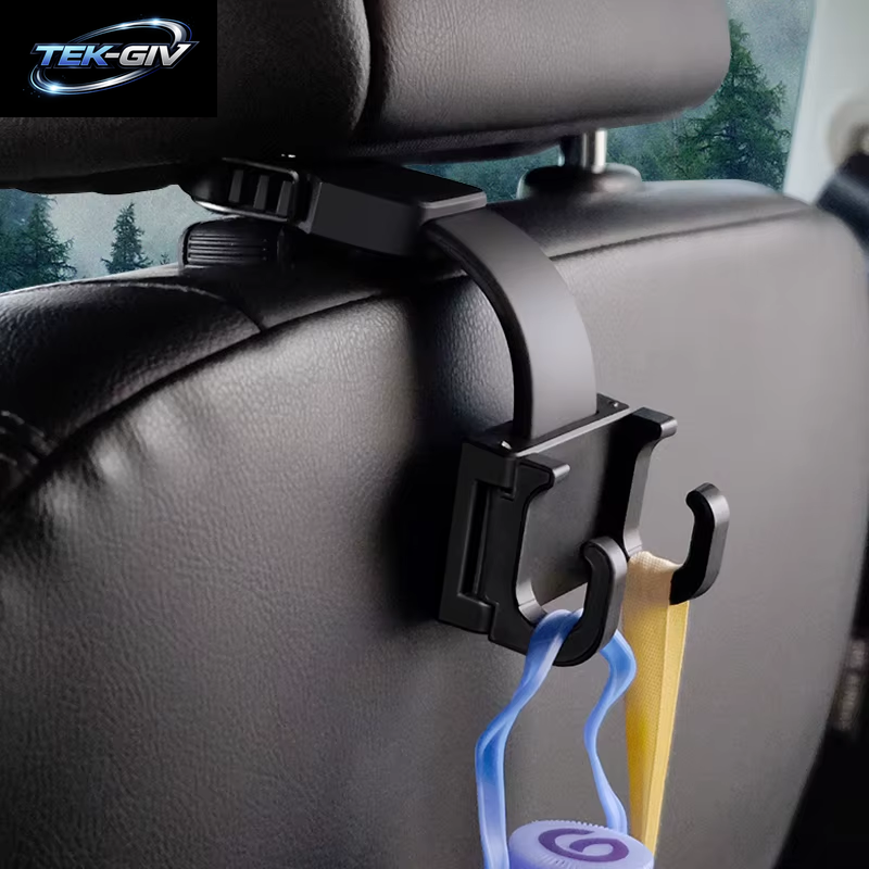 Hipacool Auto Fastener & Clip Auto-Innenraum-Aufbewahrungshaken, Auto-Clips, Vordersitz, Kopfstütze, Organizer, Halter, Kleiderbügel, Zubehör