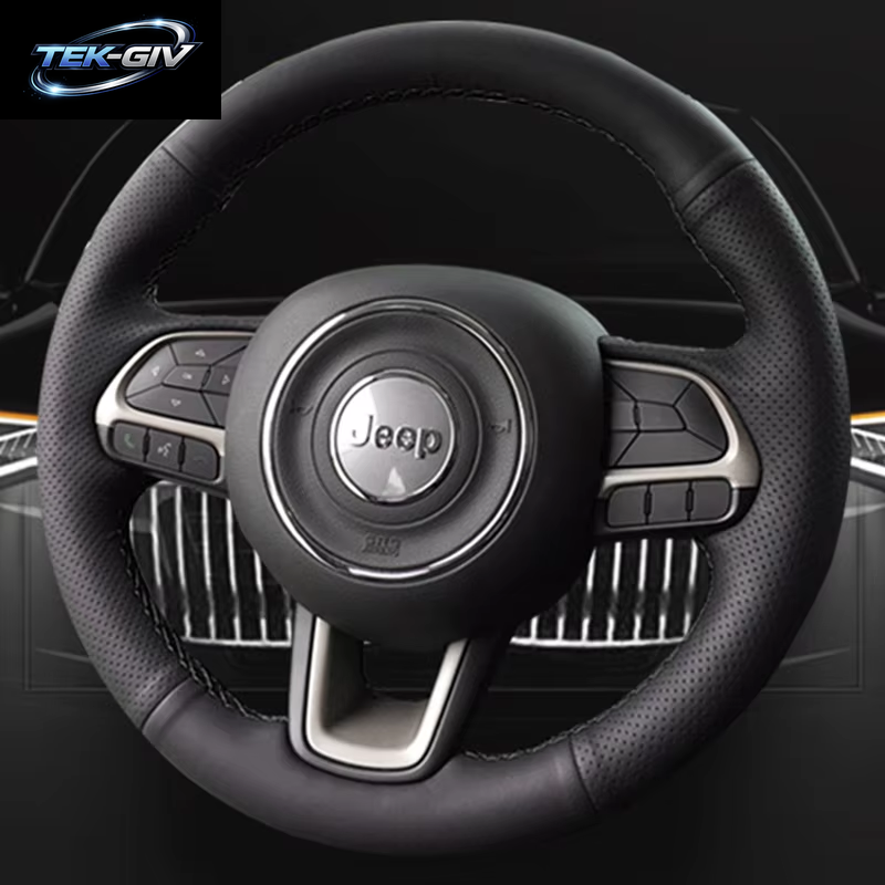 Passen Sie Die Auto-Lenkradabdeckung Für Den Jeep Compass 2017 2018 Renegade 2015–2018 An, Fiat Toro 2017–2019, Tipo 2015–2019, Auto-Innenraum