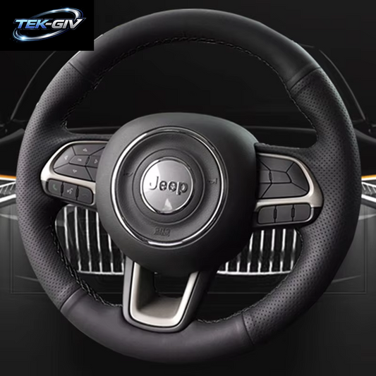 Passen Sie Die Auto-Lenkradabdeckung Für Den Jeep Compass 2017 2018 Renegade 2015–2018 An, Fiat Toro 2017–2019, Tipo 2015–2019, Auto-Innenraum