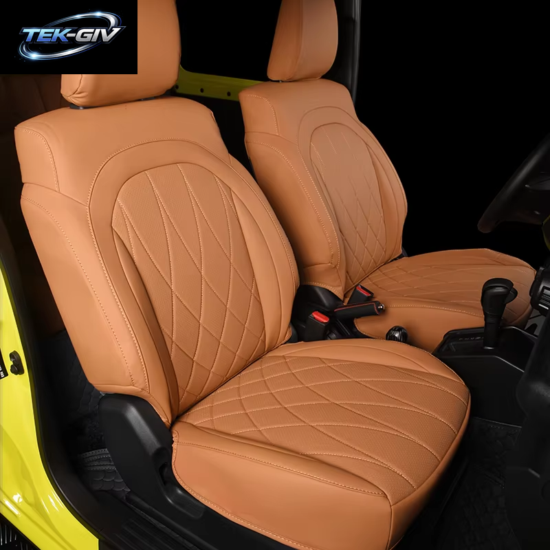 Auto Sitz Cove Für Suzuki JIMNY Jb64 Jb74 Luxus Voll Surround Pad PU Leder Kissen Geändert Wasser Beweis Innen Zubehör