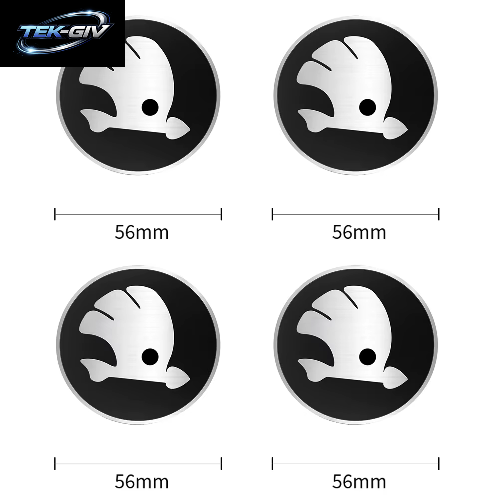 56/60/65/68 MM Auto Rad Center Hub Caps Aufkleber Reifen Felge Abdeckungen Für Skoda S Logo Octavia Fabia 2 Superb 2 Kamiq VRS VII Kodiaq