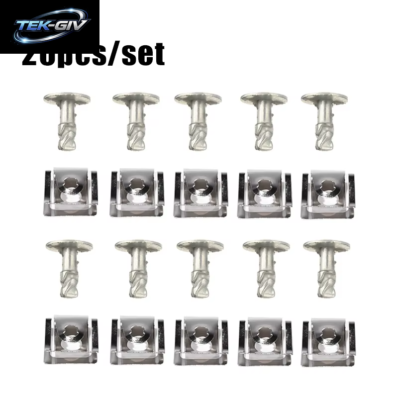 20PCS Auto Motor Abdeckung Undertray Schutz Snap Schrauben Haube Schnalle 8D 0805960 8D 0805121 Für AUDI A4 A6 Für VW Passat B5