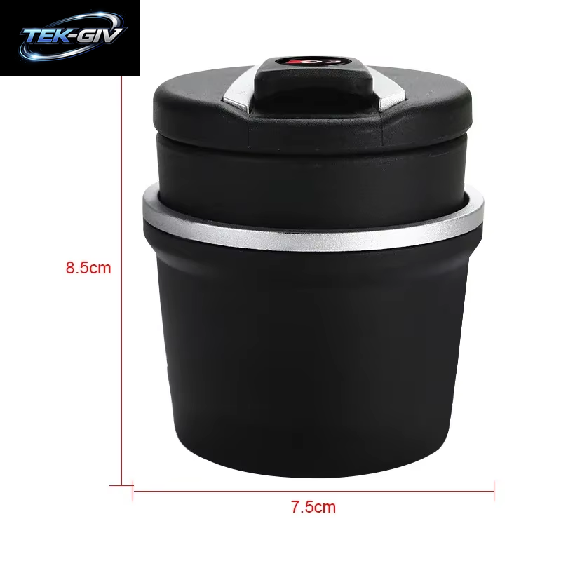 1 Stücke Universal Automatische Auto Aschenbecher Tragbare Auto Auto Led-Licht Zigarette Zigarre Asche Zylinder Rauchbecherhalter Zubehör