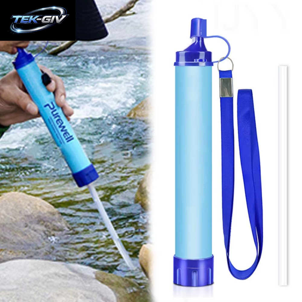 Outdoor Mini Wasserfilter Stroh Camping Reinigung Tragbarer Wanderwasserreiniger Für Überleben Oder Notfallbedarf