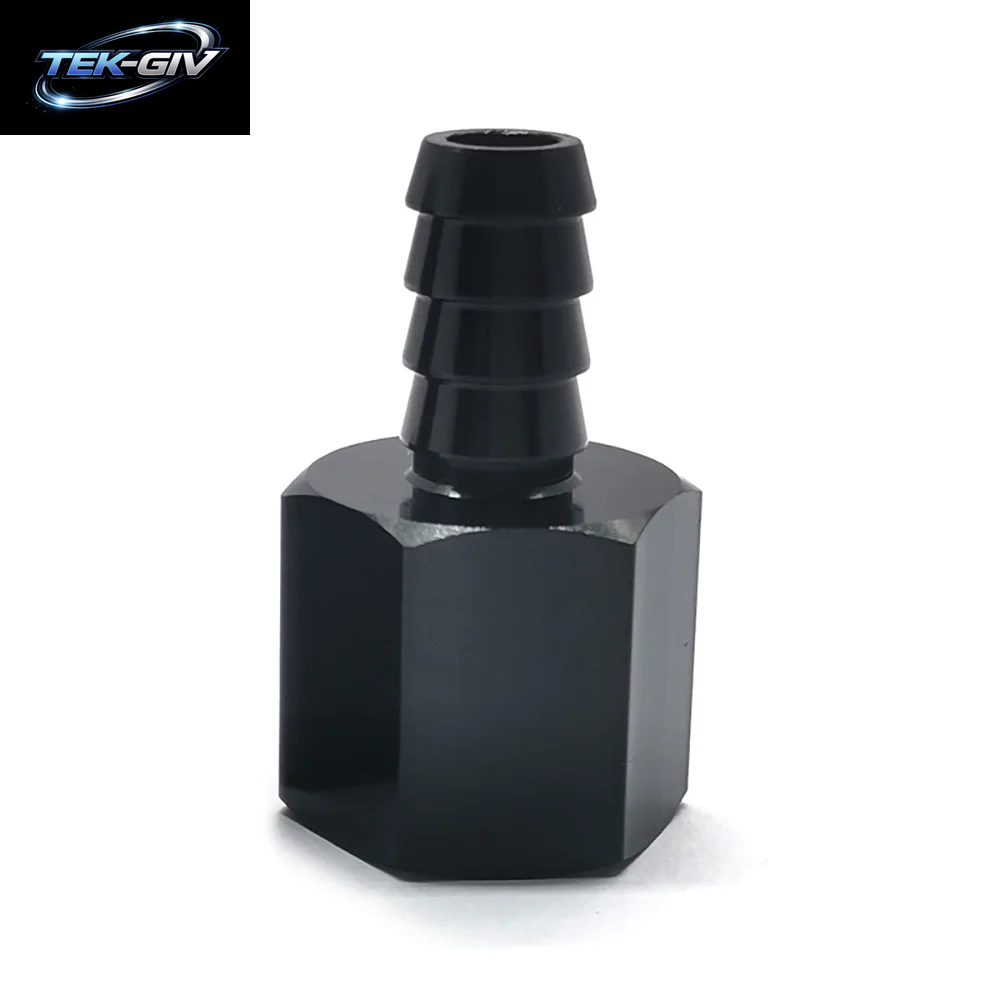 Schwarz Gerade Aluminium 6An 8An 10An Buchse Flare Auf Widerhaken Drucks Ch Lauch Widerhaken Anschluss Adapter