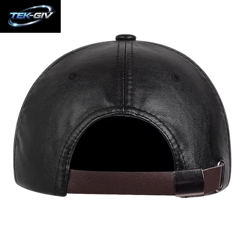 Unisex Einfarbig Leder Baseball Caps Frühling Und Herbst Outdoor Einstellbare Casual Hüte Hip Hop Hut Sonnenschutz Hut