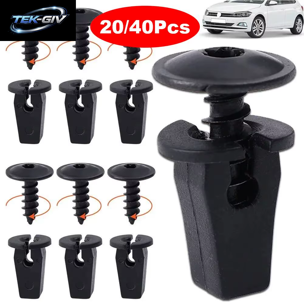 20/40 Stücke Auto Kotflügel Futter Snap Schrauben Für Volkswagen AUDI Motor Abdeckung Unterboden Spritzschutz Rad Verschluss Clips Bolzen