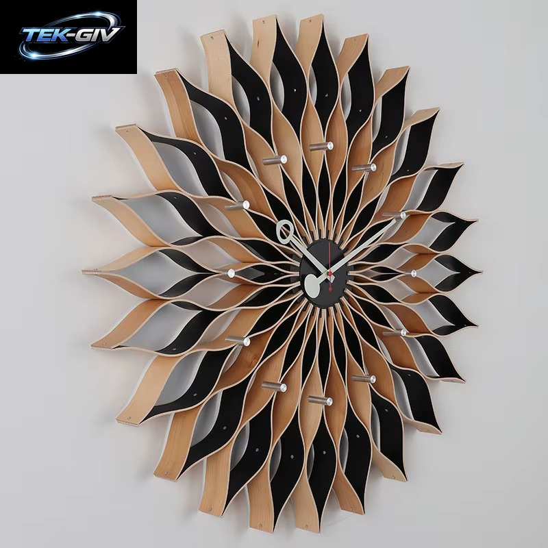 Kreative Sonnenblumen Wanduhr Nordic Wohnzimmer Dekoration Uhren Schlafzimmer Stille Bewegung Wanduhren Große Home Interior Uhr