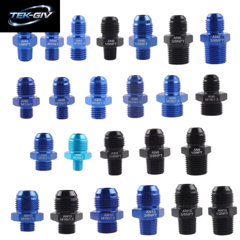 Broyear Hochwertiger An6-Stecker M12 M14 M16 M18 P1,5 M12 * 1,5 M12 X 1,5 Bis -6An An6 Und 6-Stecker-Adapter