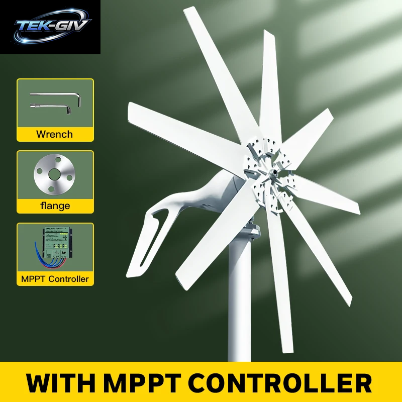 1000W 1KW Horizontalachsen-Windturbine 12V 24V 48V Windgenerator Ce-Zertifiziert Freie Energie Niedrigdrehzahl-Start Netzunabhängig Für Den Heimgebrauch