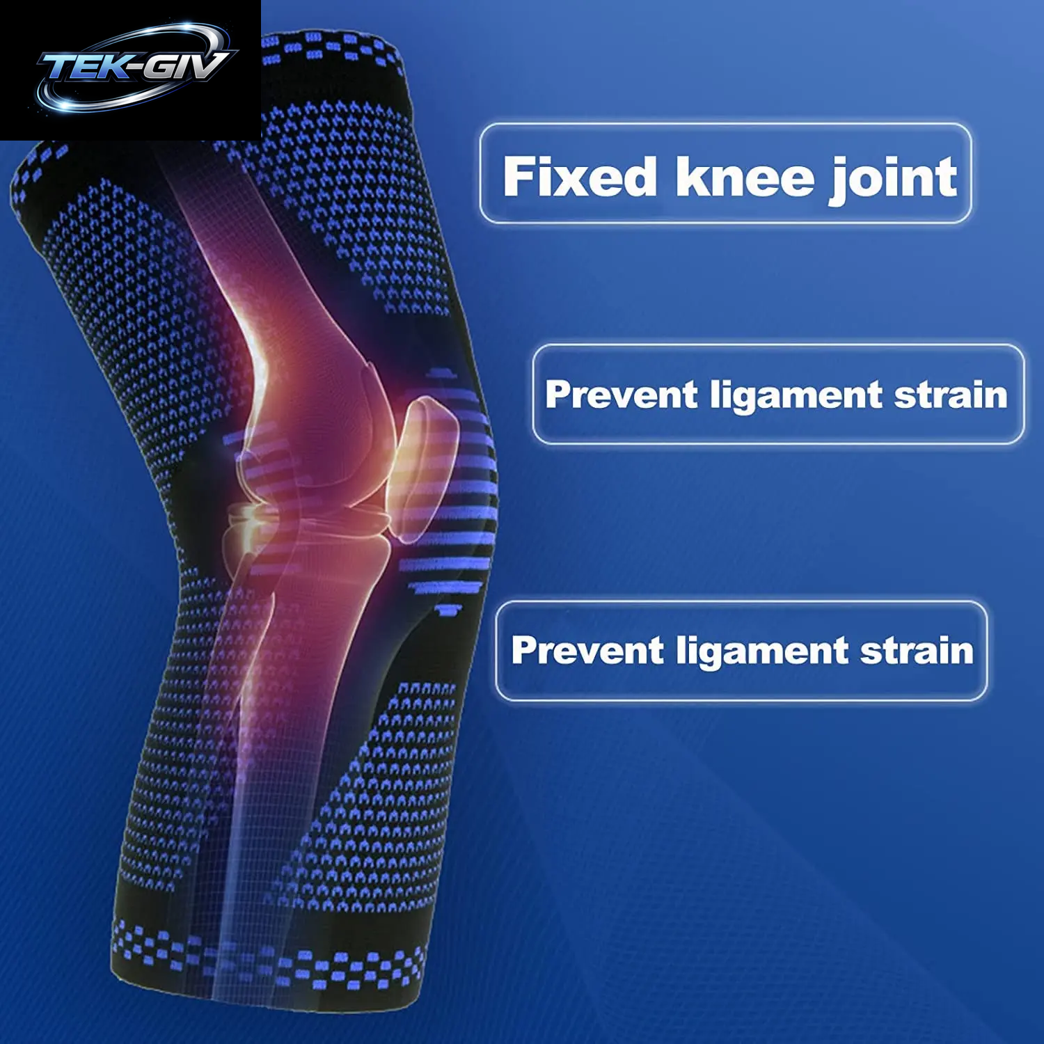 1 Stück Kniebandage, Kompressionsmanschette Mit Seitenstabilisatoren Und Patella-Gel Für Knieschmerzen, Meniskusriss, Acl-Verletzungserkennung
