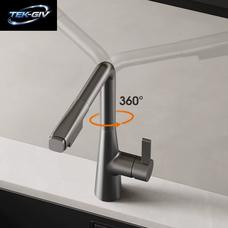 Küche Mischbatterie Ausziehbare Badezimmer Wasserhahn Deck Montiert Universal Rotation Waschbecken Wasserhahn Wäsche Schrank Wasserhahn Kalt Warmwasserhahn