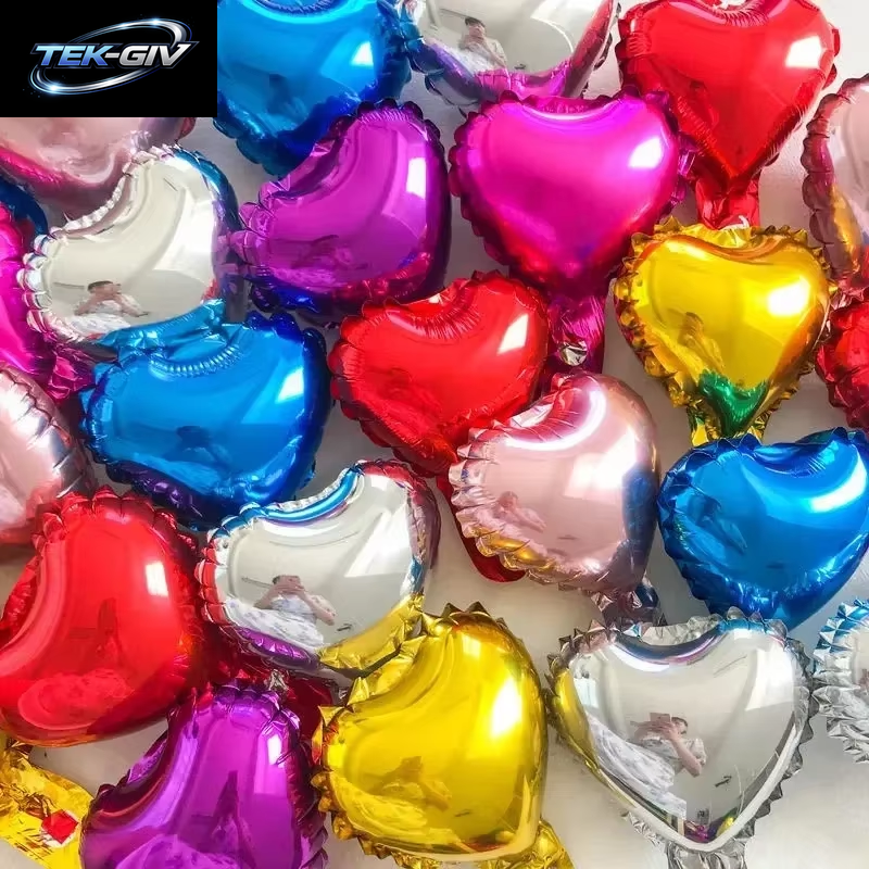 60-5PCS Rote Herz Folien Ballons Aufblasbare Helium Ballon DIY Geburtstag Party Ornamente Für Valentinstag Hochzeit Party Geschenke
