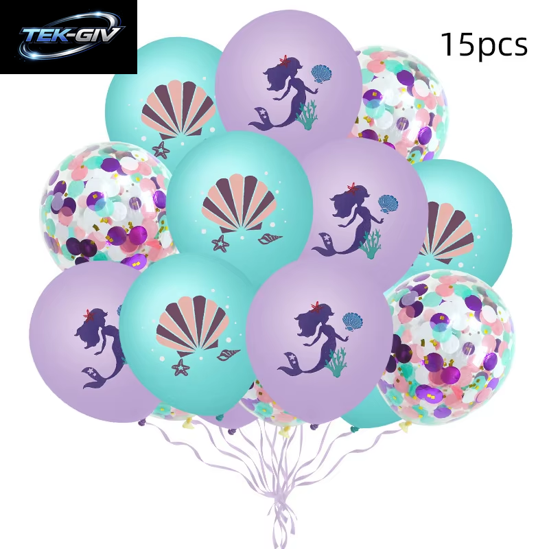 Die Kleine Meerjungfrau Geburtstag Party Dekoration Prinzessin Ariel Papier Serviette Teller Tasse Tischdecke Luftballons Kinder Baby Shower Supplies