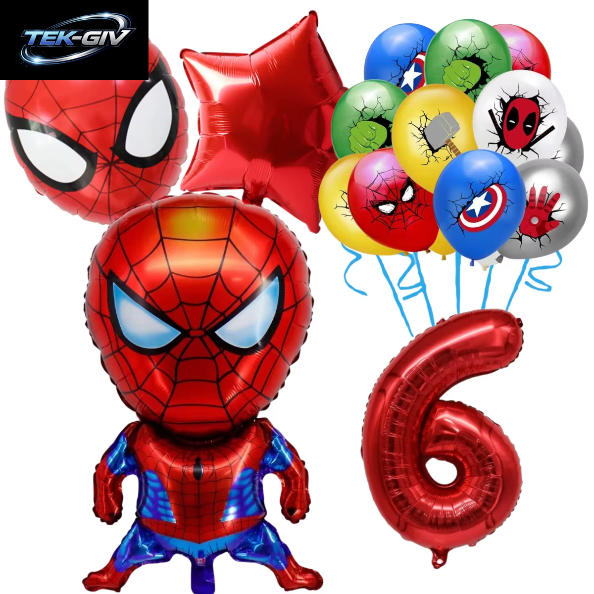 The Avengers Marvel Superheld Hulk Spider-Man Iron Man Ballon Latex Digitalballon Geburtstagsparty Babyparty the Avengers