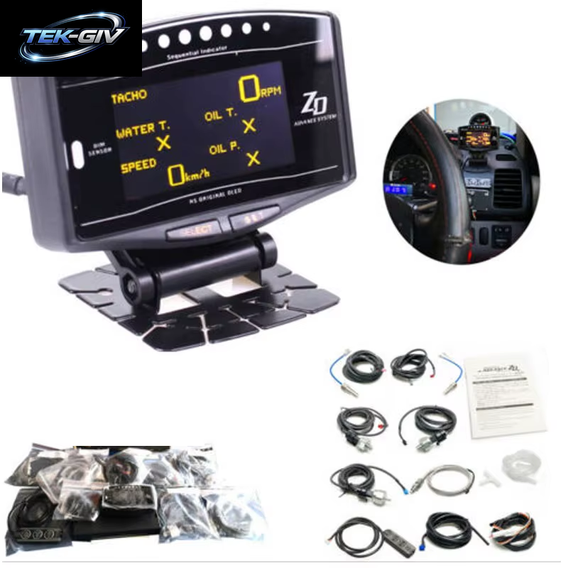 Universal Advance ZD 10-In-1-Link Im De-Stil, Automatisches Messgerät DF09703, Sportpaket, Digitaler Drehzahlmesser, Komplettes Kit, BF CR C2-Messgerät