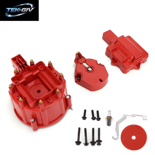 Auto Verteiler Deckel Mit Spulen Rotor Rot Ersatz Für Chevy V8 265 283 307 327 350 383 396 400 402 427 454 472 502 Motor