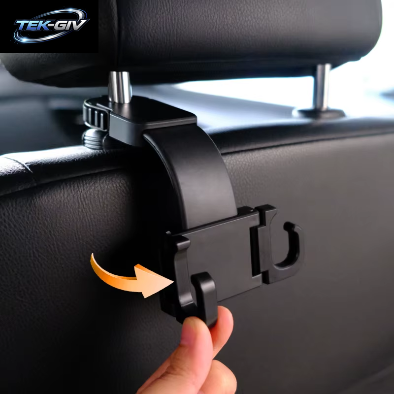 Hipacool Auto Fastener & Clip Auto-Innenraum-Aufbewahrungshaken, Auto-Clips, Vordersitz, Kopfstütze, Organizer, Halter, Kleiderbügel, Zubehör
