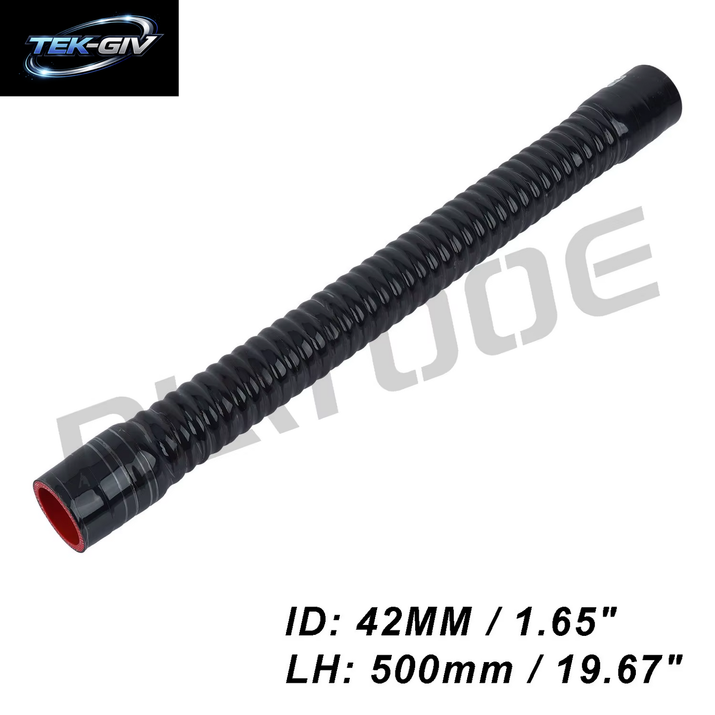 500 Mm Flexibler Silikonschlauch ID28 30, 32, 34, 36, 38, 40, 42, 51 57 63 70 76 80 83 Mm Universal-Lufteinlassrohr-Kühler-Verbindungsrohr