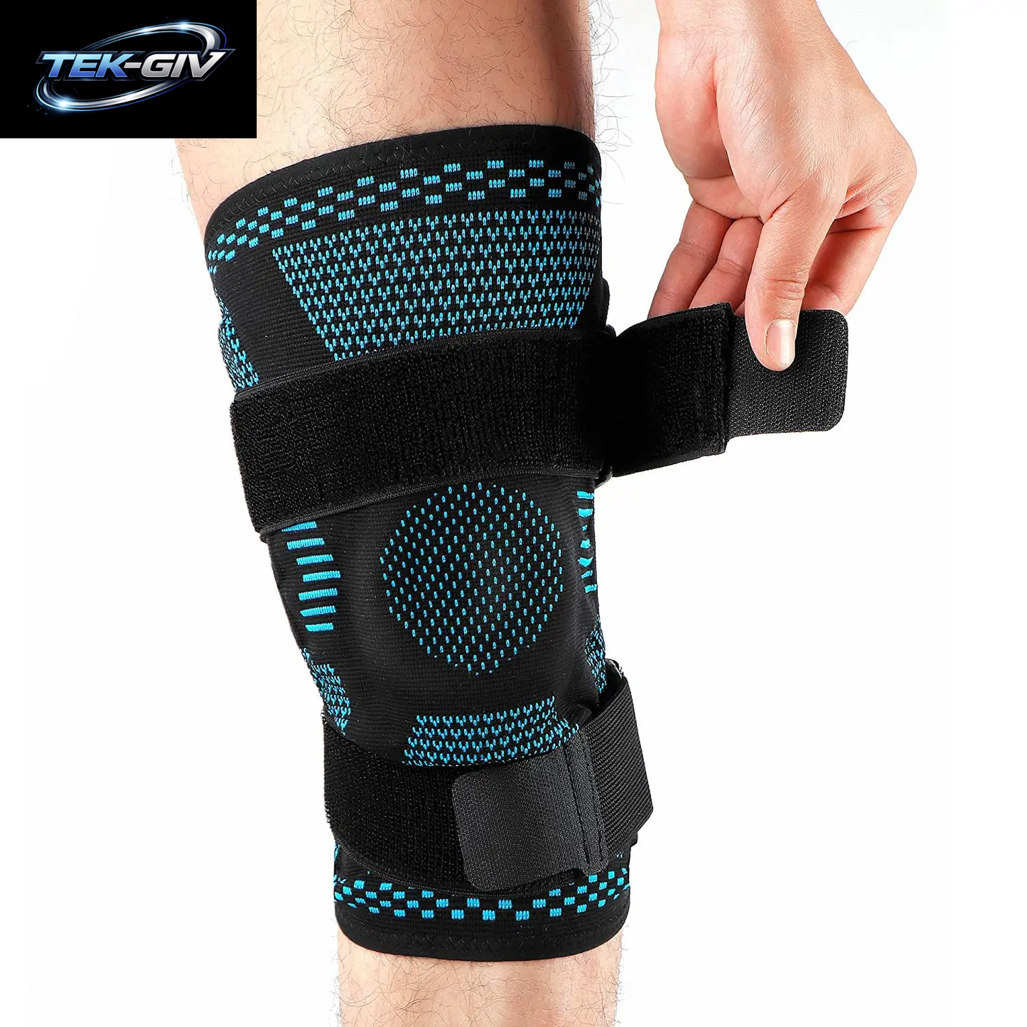 1 Stück Kniebandage, Kompressionsmanschette Mit Seitenstabilisatoren Und Patella-Gel Für Knieschmerzen, Meniskusriss, Acl-Verletzungserkennung