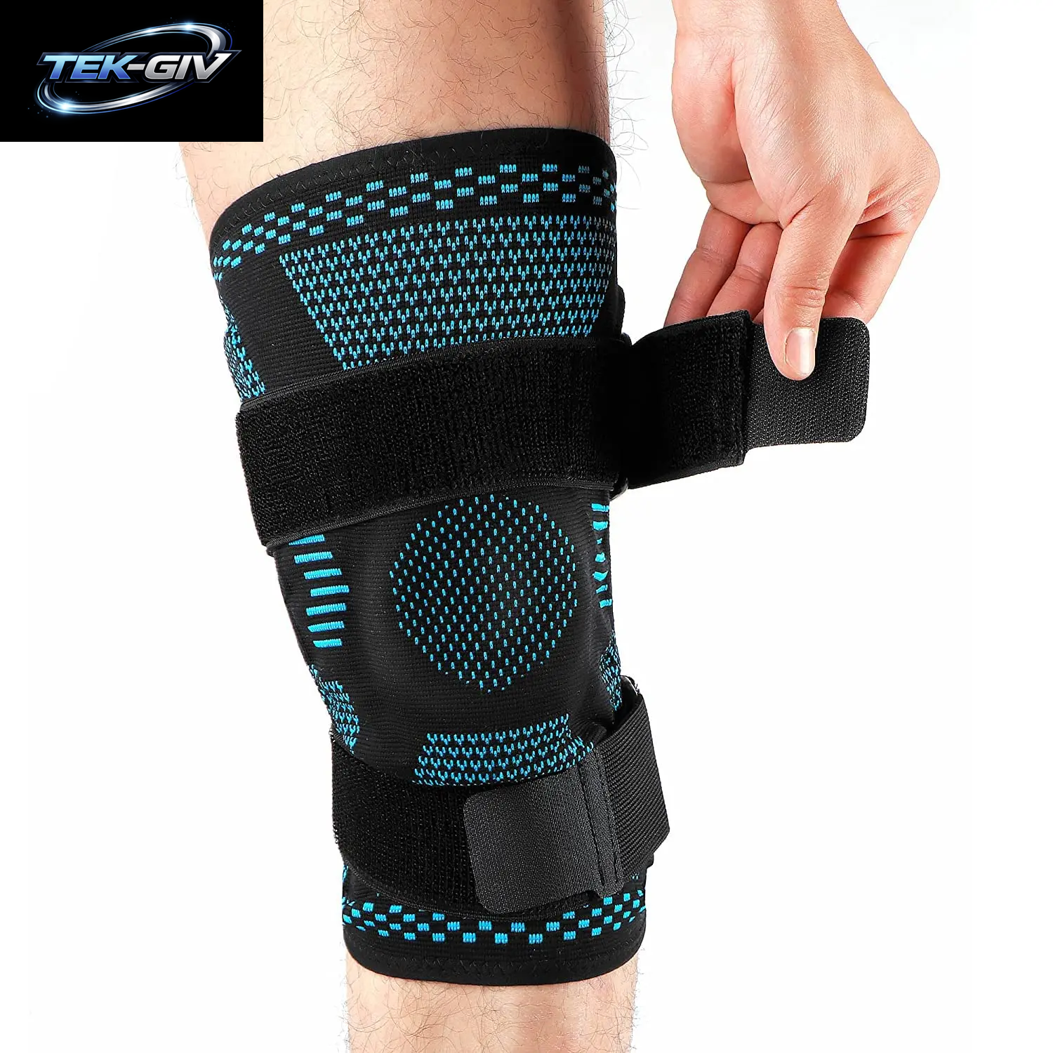 1 Stück Kniebandage, Kompressionsmanschette Mit Seitenstabilisatoren Und Patella-Gel Für Knieschmerzen, Meniskusriss, Acl-Verletzungserkennung