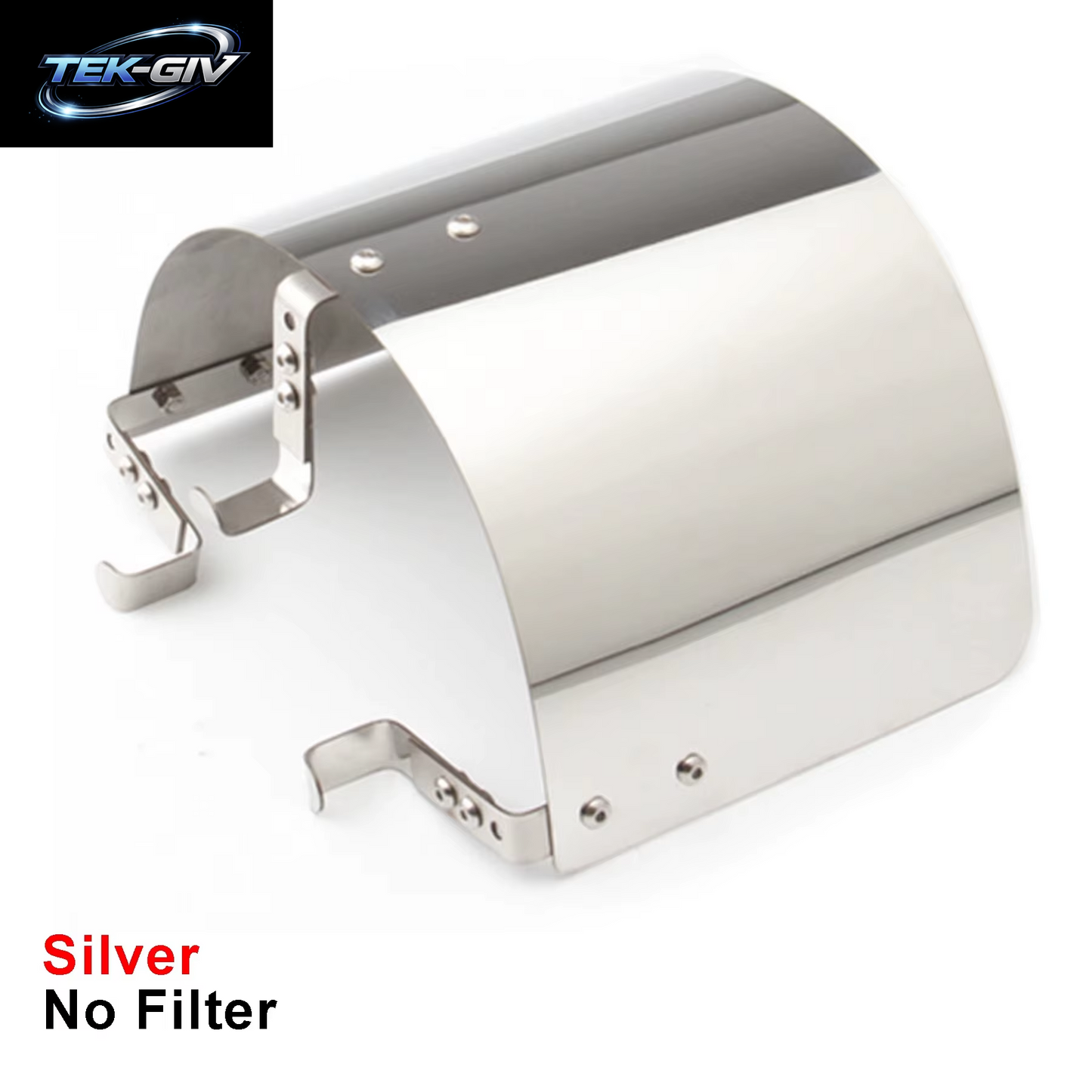 High Flow Kaltlufteinlassfilter Hitzeschildabdeckung Universal Auto Luftfilter Verstellbare Edelstahl Schutzhülle