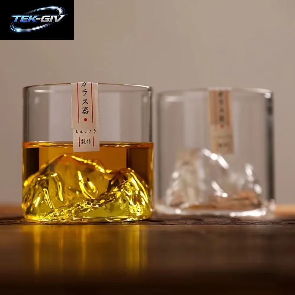 5 Unzen 3D Guanshan Whisky-Gläser-Set Transparentes Kristallglas Geeignet Für Whisky Cognac Cocktail Eiswein