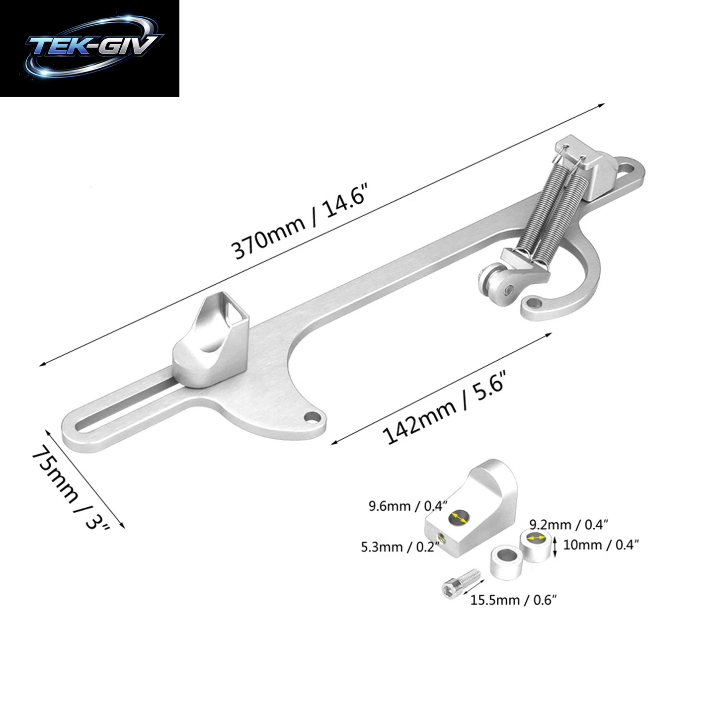 Billet Aluminium Gaszug Vergaserhalterung Für Holley 4150 & 4160 Serie Vergaser Rot