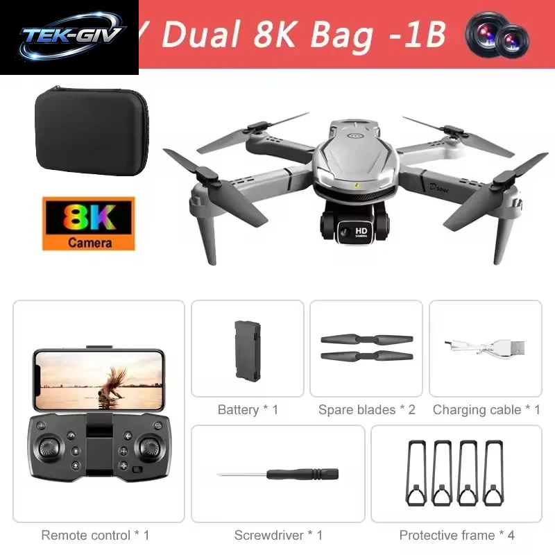 Drohne V88 8K 5G Professionelle Hd-Doppelkamera Luftbildfotografie 15000M Fernsteuerung Fluggerät Faltbarer Quadcopter 2026 Neu