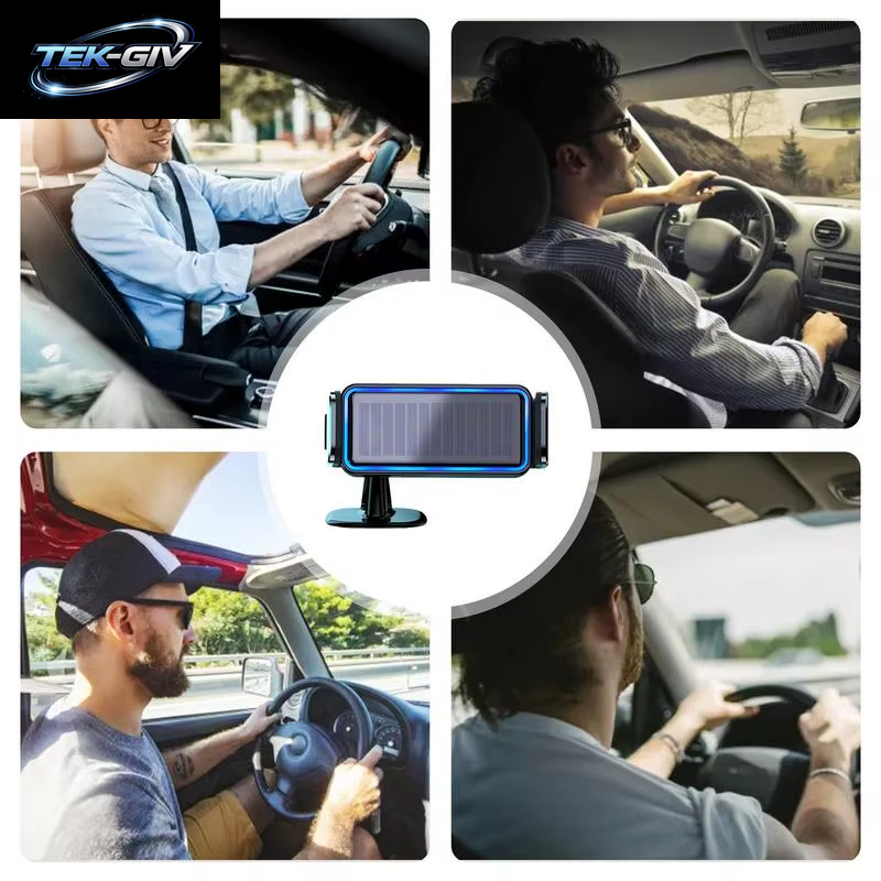 Auto Elektro-Telefon Halter Auto-Klemm Halterung Solar Betriebener Clip Mit Geräuschlosem Motor Armaturen Brett Entlüftung Kompatible Windschutz Scheibe