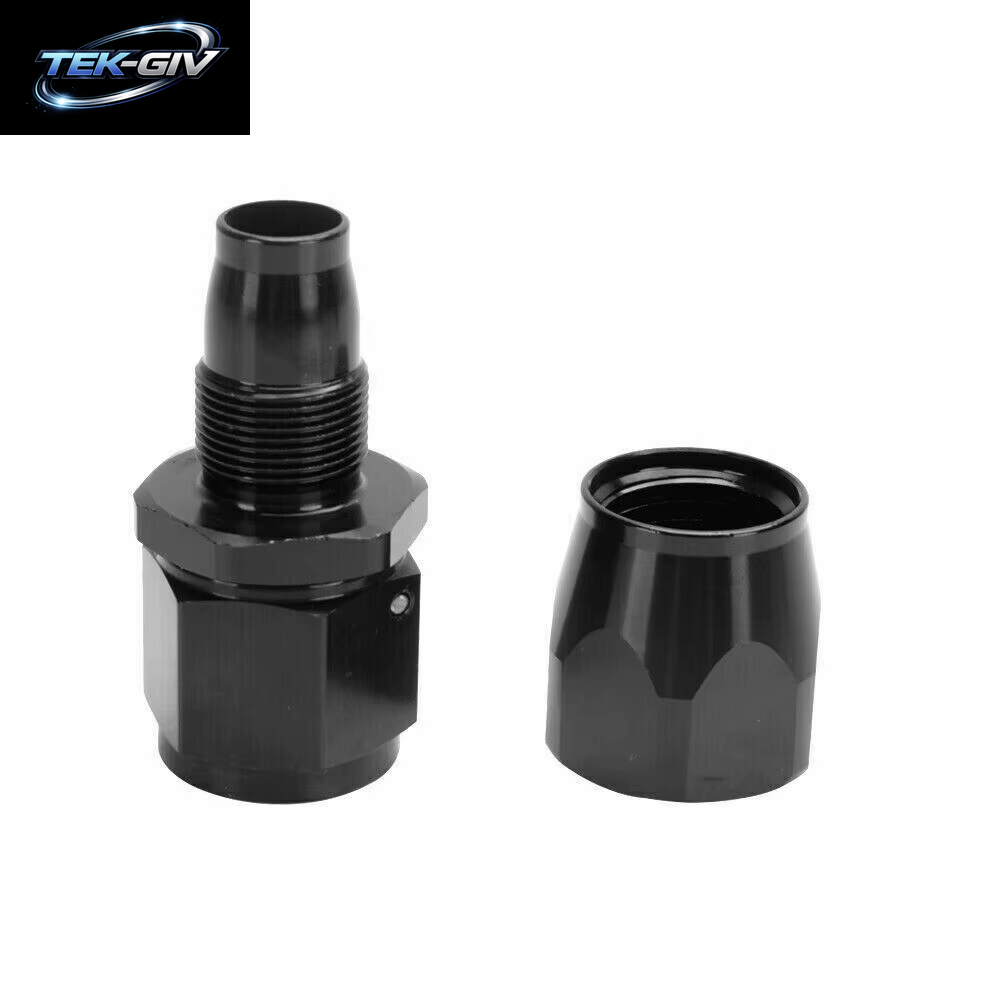 1 Stück Schwarz AN4 AN6 AN8 Gerade 45 60 90 120 150 180 Grad Öl Kraftstoff Schwenk Schlauch Ende Fitting Öl Schlauch Ende Adapter Kit
