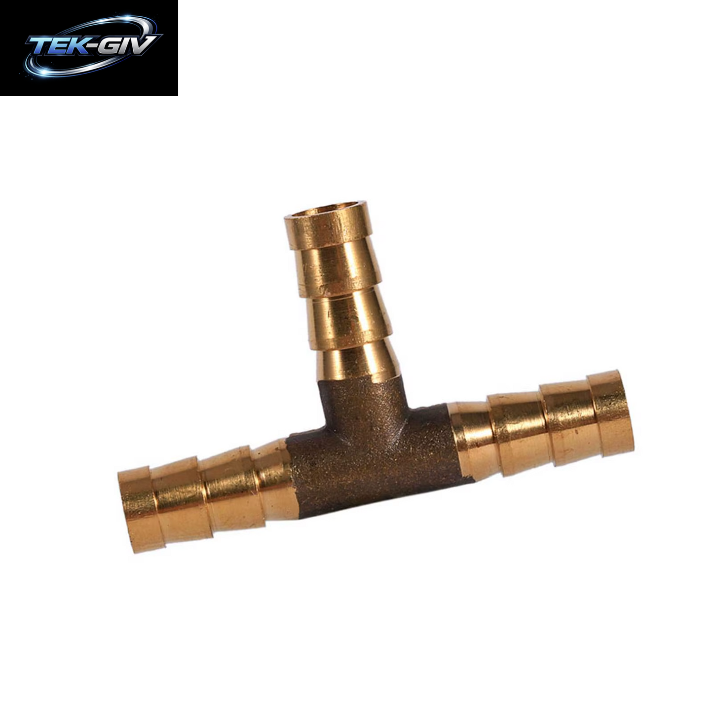 6 Mm 8 Mm 10 Mm 12 Mm Massives Messing-T-Stück 3-Wege-Kraftstoffschlauch-Verbindungsstück Für Luft, Öl, Gas, Kraftstoffzüge, Messing-Widerhaken-Rohrverschraubung