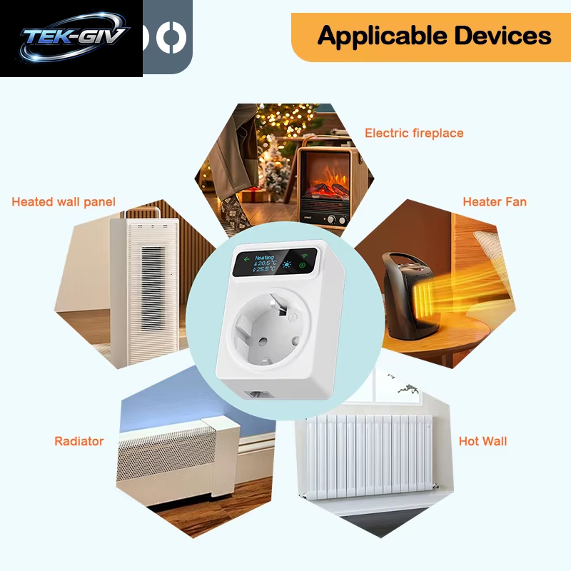 Wifi Tuya Smart Steckdose Thermostat 220V Temperatur Controller Boden Heizung Kühlung Thermostat Unterstützung Stimme Alexa Google Hause