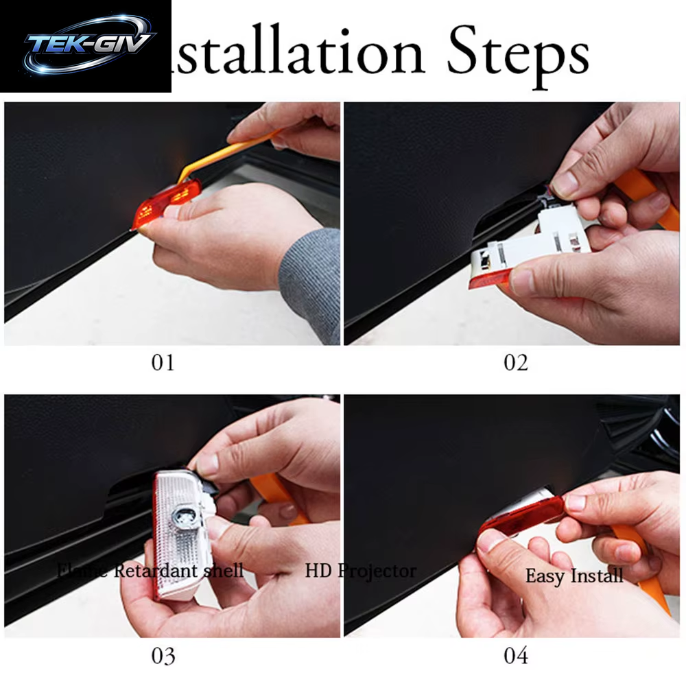 LED Auto Türprojektor Willkommenslicht Geister-Schattenlampe Zubehör Für VW Tiguan MK1 MK2 Scirocco Touran 5T1 Sharan 7N Arteon CC