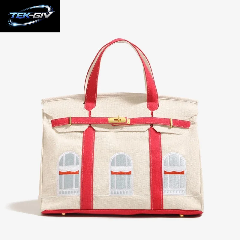 Meistverkaufte Canvas-Haustasche Platin Mode Vielseitige Trendige Premium Schulter-Crossbody-Handtasche
