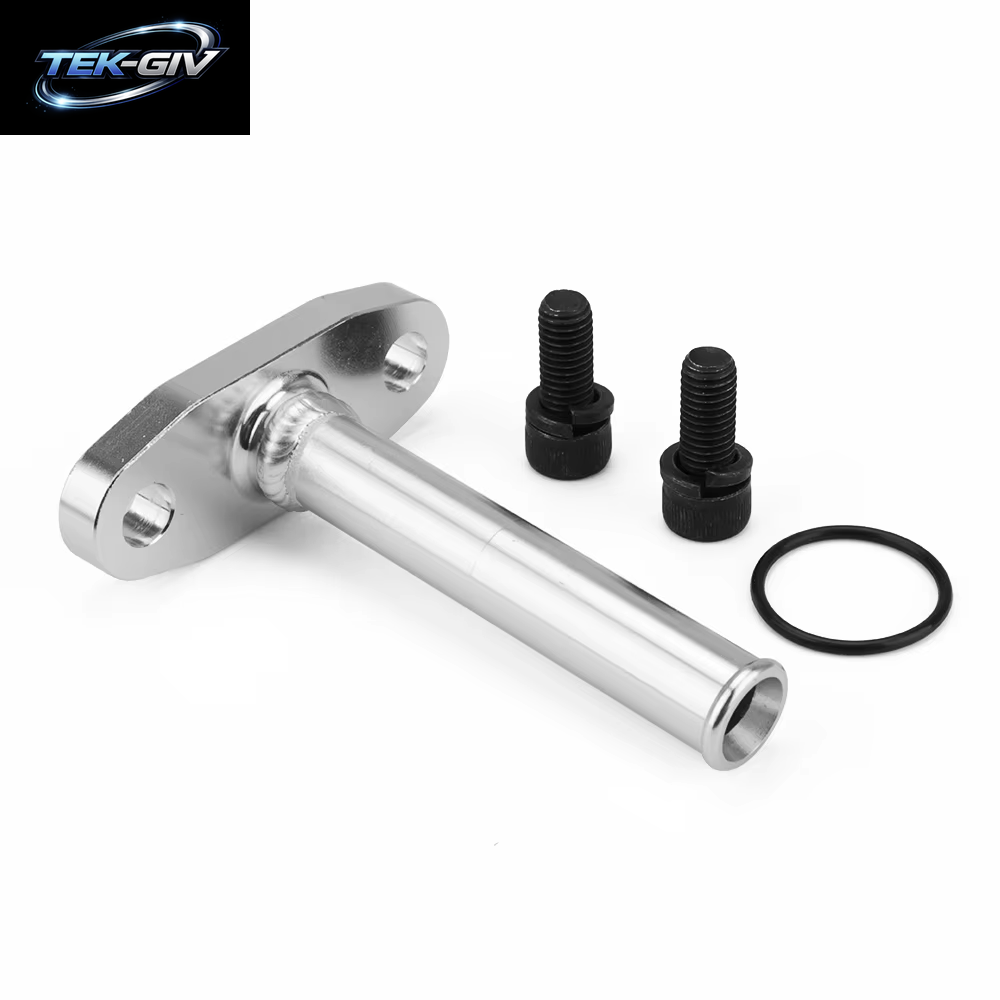 Erweitertes Aluminium 1,8 Turbo-Ölablass-Rücklaufflansch-Set Mit 5/8 Zoll Schlauchtülle, M8-Loch, Bolzenabstand 51 Mm, Ölrücklaufgrad