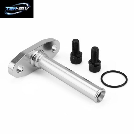 Erweitertes Aluminium 1,8 Turbo-Ölablass-Rücklaufflansch-Set Mit 5/8 Zoll Schlauchtülle, M8-Loch, Bolzenabstand 51 Mm, Ölrücklaufgrad