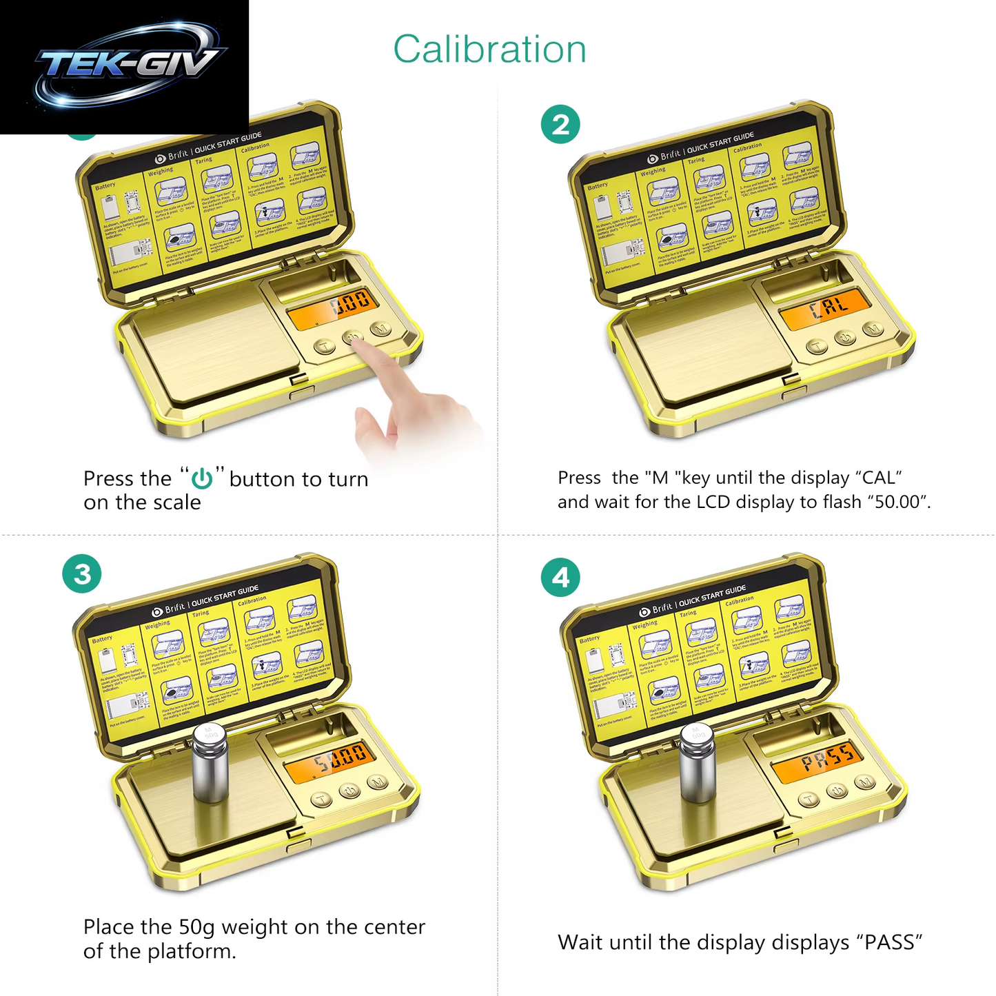 Digitale Schmuckwaage, 200 G, 0,01 G, Taschenwaage Mit 50 G Kalibriergewicht, Elektronische Intelligente Waage Für Professionelles Wiegen