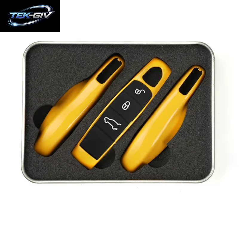Auto Smart Remote Key Case Fob Abdeckungen Set Shell Für Porsche Panamera Spyder Carrera Macan Boxster Cayman Cayenne 911 970 981 991