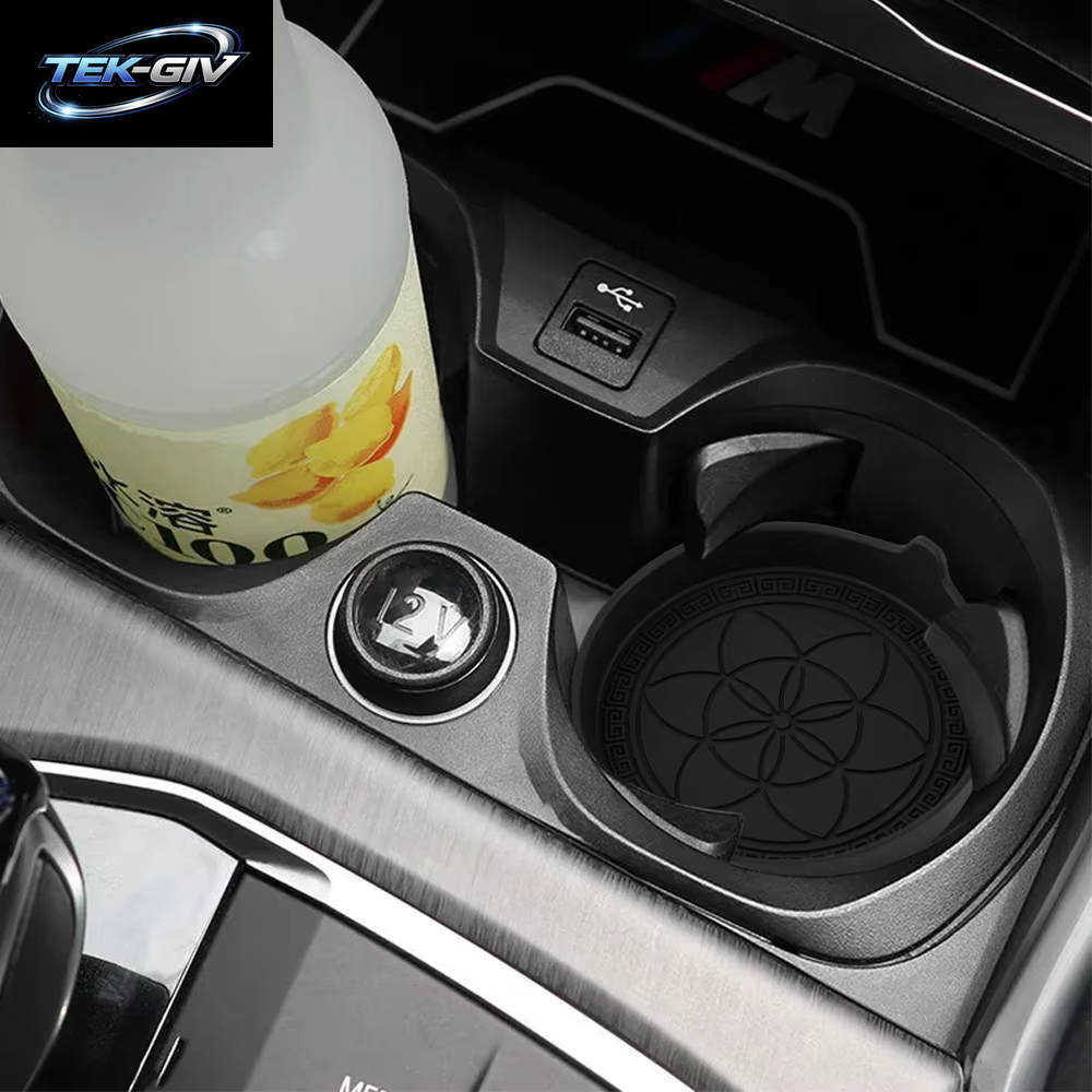4PCS Auto Silikon Getränkehalter Untersetzer Einsatz Universal Rutschfeste Getränkehalter Autozubehör Innenraum Für Frauen Und Männer