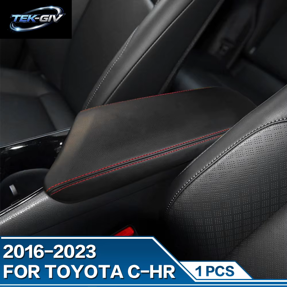 1PCS LHD Auto Armlehnen Box Abdeckung Dekoration Innen Zubehör Für Toyota C-HR CHR C HR 2016 2017 2018 2019 2020 2021 2022 2023
